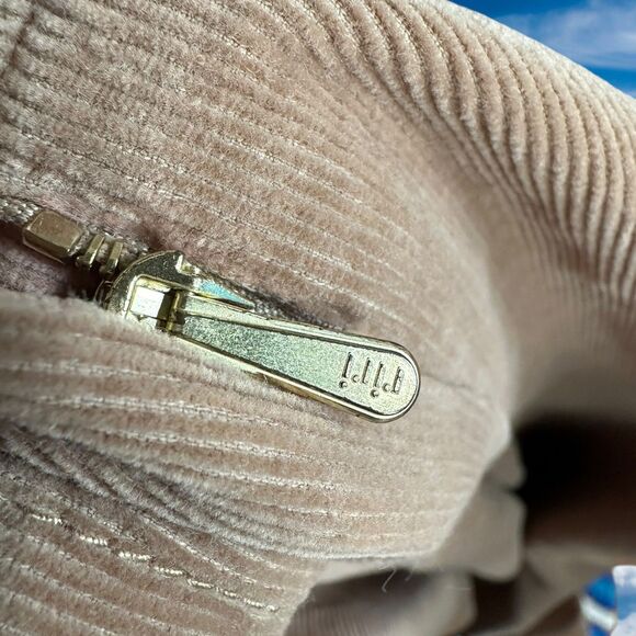 St. John Sport by Marie Gray Brown Corduroy Pants Size 12 Wide Leg High Rise - Picture 5 of 9